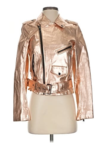 Zara Faux Leather Jacket (view 1)