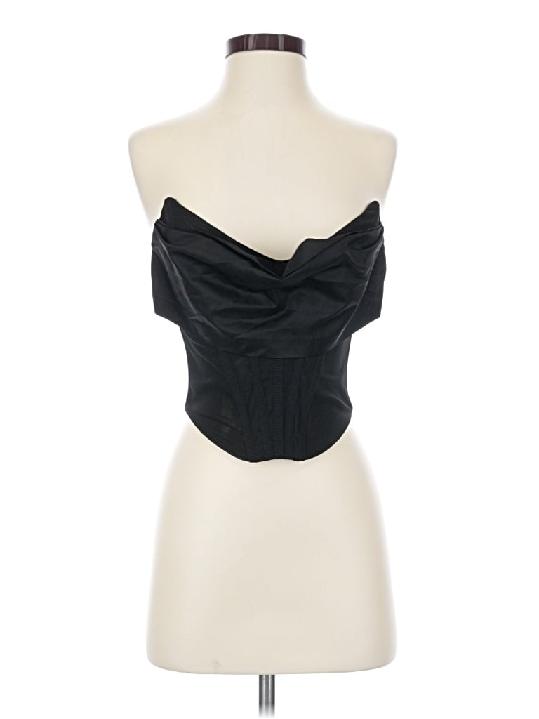 Pre-owned Nbd Sleeveless Blouse In Black