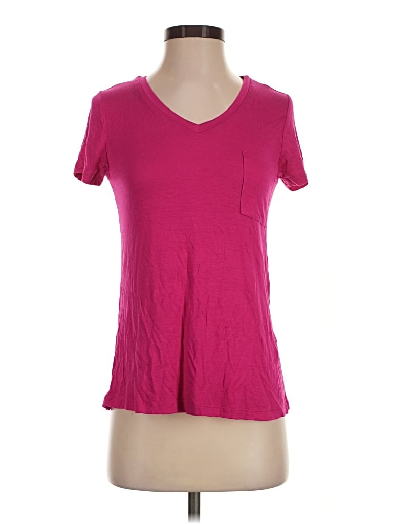Pre-owned Active Basic Short Sleeve T-shirt In Pink