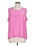Patchington 100% Silk Pink Sleeveless Silk Top Size L - photo 1