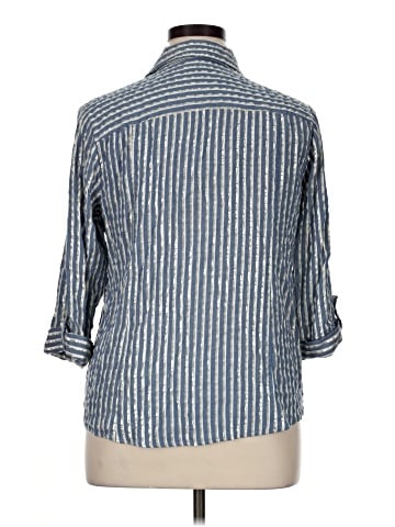 Anne Klein 3/4 Sleeve Button-Down Shirt (view 2)