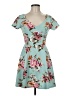 Assorted Brands Floral Teal Casual Dress Size M - photo 1