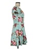 Assorted Brands Floral Teal Casual Dress Size M - photo 4
