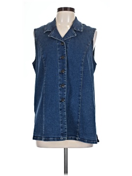 French Dressing Sleeveless Button-Down Shirt (view 1)