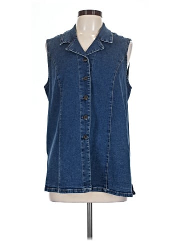 French Dressing Sleeveless Button-Down Shirt (view 1)