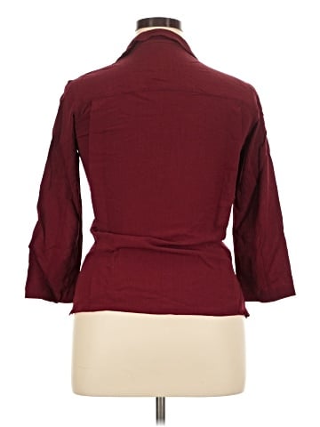 Calvin Klein 3/4 Sleeve Button-Down Shirt (view 2)