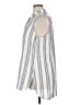 Chico's 100% Linen Stripes White Silver Sleeveless Button-Down Shirt Size XL (3) - photo 5