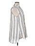 Chico's 100% Linen Stripes White Silver Sleeveless Button-Down Shirt Size XL (3) - photo 4