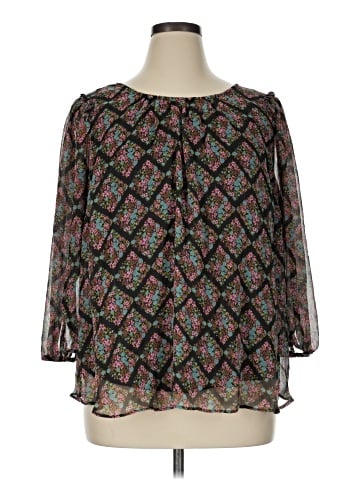 LC Lauren Conrad 3/4 Sleeve Blouse (view 1)