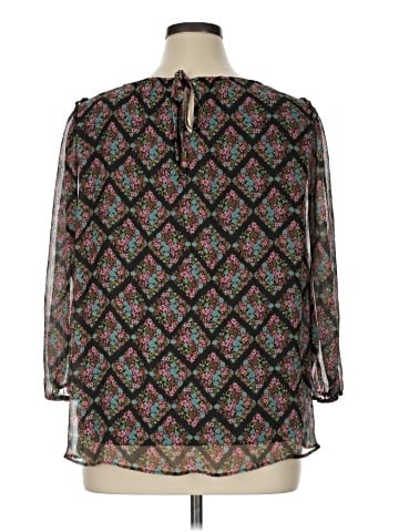LC Lauren Conrad 3/4 Sleeve Blouse (view 2)