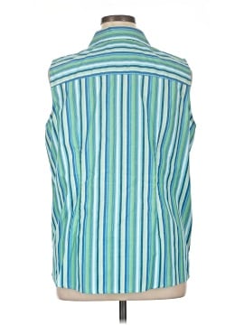Basic Editions Sleeveless Button-Down Shirt (view 2)