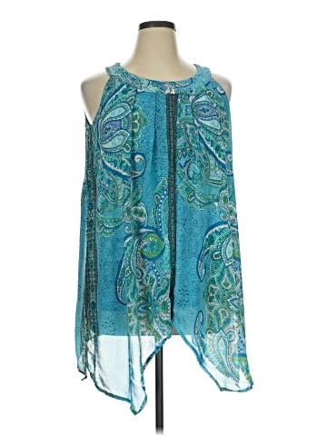 Roz & Ali Sleeveless Blouse (view 1)