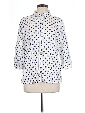Karen Scott 3/4 Sleeve Button-Down Shirt (view 1)
