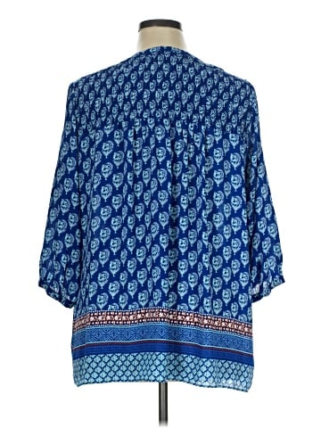 Rose + Olive 3/4 Sleeve Blouse (view 2)