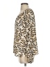 CAbi 100% Polyester Animal Print Gold Long Sleeve Blouse Size S - photo 5