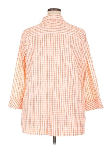 Foxcroft 3/4 Sleeve Button-Down Shirt (view 2)