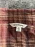 Max Studio 100% Rayon Plaid Brown Long Sleeve Button-Down Shirt Size L - photo 7
