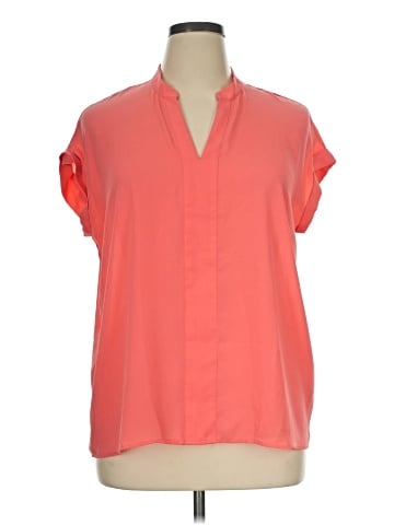New York & Company Short Sleeve Blouse (view 1)