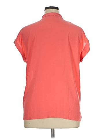New York & Company Short Sleeve Blouse (view 2)