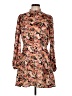 NSR 100% Polyester Floral Orange Cocktail Dress Size L - photo 1
