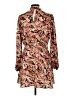 NSR 100% Polyester Floral Orange Cocktail Dress Size L - photo 2