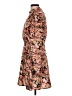 NSR 100% Polyester Floral Orange Cocktail Dress Size L - photo 5