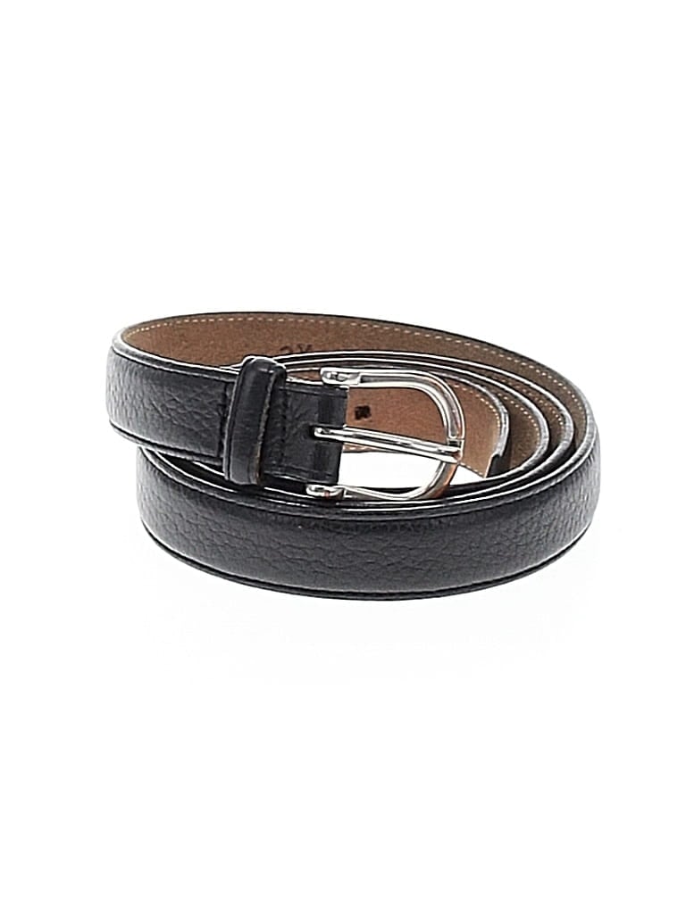 Pre-owned L.l.bean Leather Belt In Black