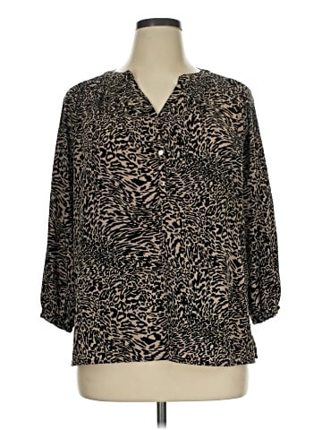 Dana Buchman Long Sleeve Polo (view 1)