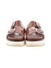J/Slides 100% Leather Brown Sandals Size 7 - photo 2