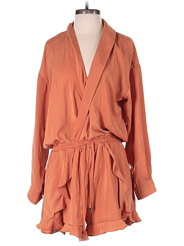 Pre-owned Saints + Secrets Romper In Orange