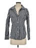 J.Crew Checkered-gingham Blue Long Sleeve Button-Down Shirt Size 4 - photo 1