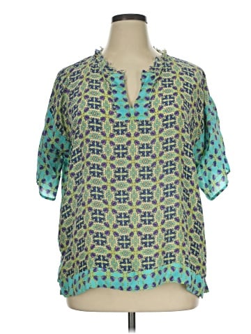 Sundance Short Sleeve Silk Top (view 1)
