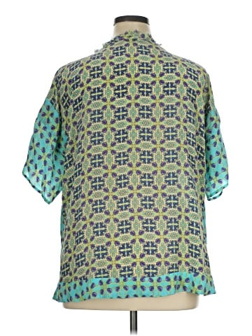Sundance Short Sleeve Silk Top (view 2)