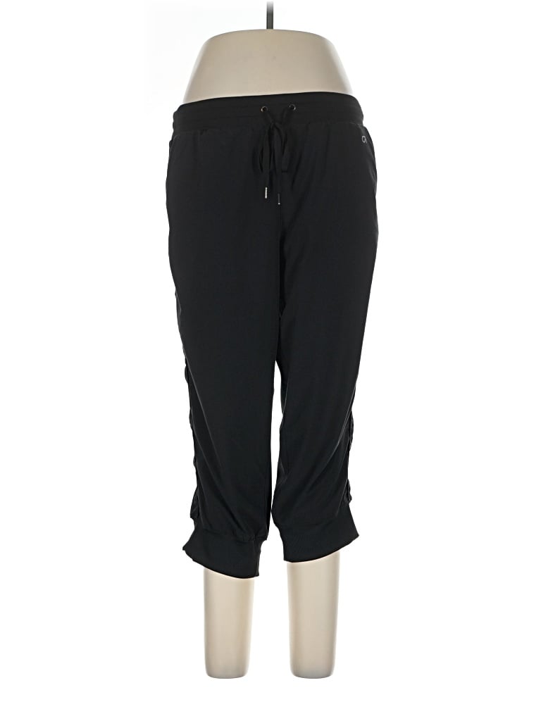 Pre-owned Gap Fit Track Pants In Black
