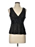 DKNY 100% Elastic Black Sleeveless Blouse Size 10 - photo 1