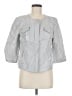 Chico's 100% Linen Silver Jacket Size Med Petite (1) - photo 1