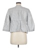 Chico's 100% Linen Silver Jacket Size Med Petite (1) - photo 2