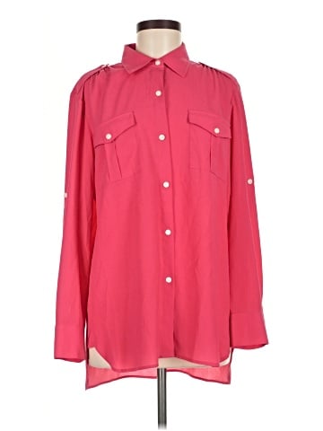 DKNYC Long Sleeve Blouse (view 1)