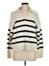 Design History Stripes Ivory Pullover Sweater Size M - photo 1