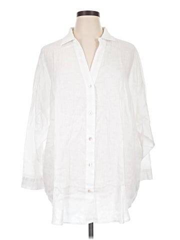 L Space 3/4 Sleeve Button-Down Shirt (view 1)