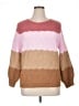 Talbots Color Block Pink Pullover Sweater Size XL Petite - photo 1