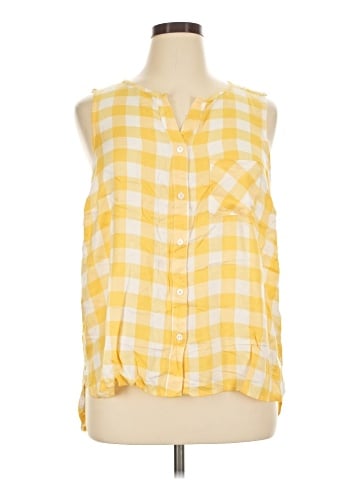 Fever Sleeveless Button-Down Shirt (view 1)