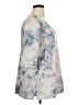 Soft Surroundings Silver 3/4 Sleeve Blouse Size XL - photo 4