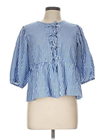 Velvet Heart 3/4 Sleeve Button-Down Shirt (view 1)
