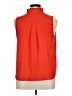 Ann Taylor 100% Polyester Orange Sleeveless Blouse Size 14 Petite - photo 2