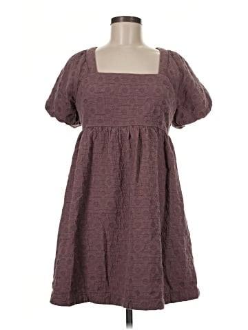 Madewell Floral Quilted Puff-Sleeve Mini Dress (view 1)