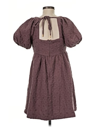 Madewell Floral Quilted Puff-Sleeve Mini Dress (view 2)