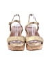 Tory Burch Tan Gold Wedges Size 11 - photo 2