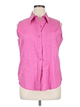 Casual Corner Sleeveless Button-Down Shirt (view 1)