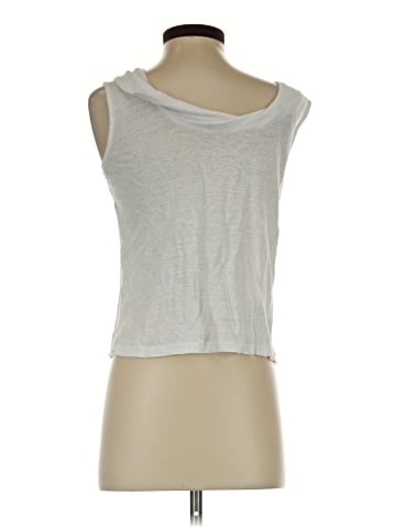 Poetry Sleeveless Button-Down Shirt (view 2)
